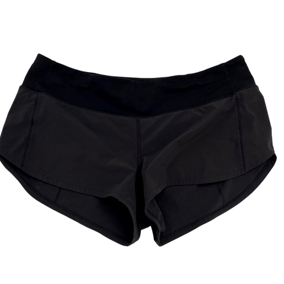 Lululemon Black Speed Up Low-Rise Lined Short 2.5" Running Lightweight 8 M - Picture 5 of 9